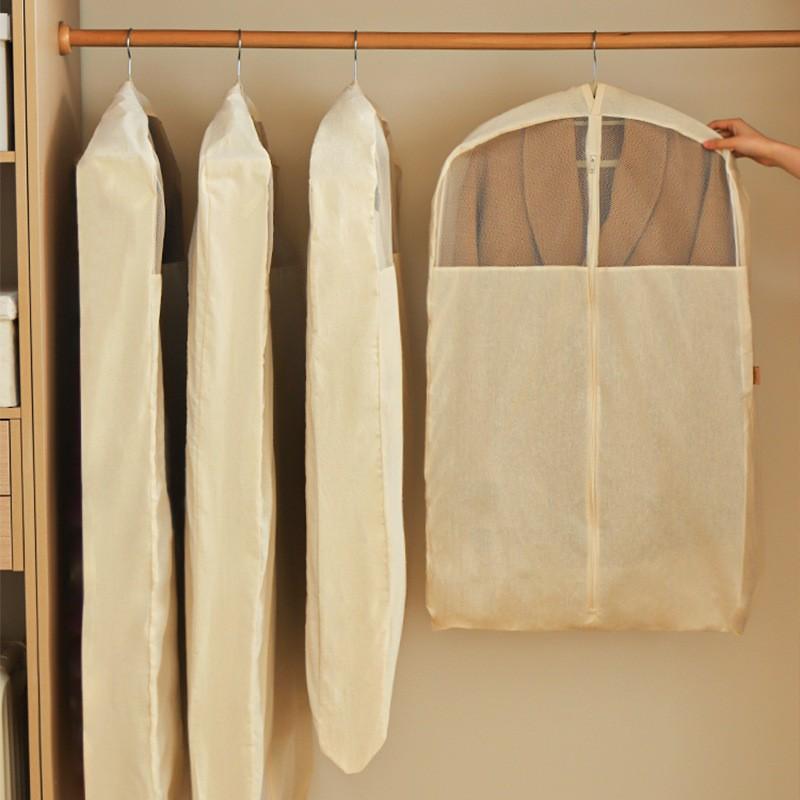 Cotton Dust Cover Coats Jackets Large Size Hanging Garment Storage Bag Pure Anti-Dust Moisture Protection
