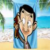 1pz Telo Mare Avventure Video di Mr Bean, Telo Mare Assorbente ad Asciugatura Rapida, Telo Mare per Sport all'Aperto Nuoto, Morbido e Confortevole Y73044