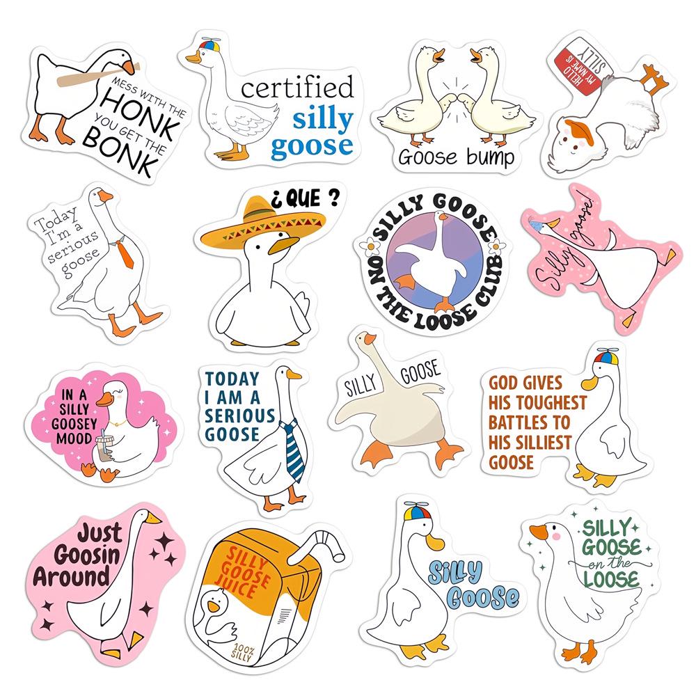 Silly Goose Magnetic Refrigerator Sticker - Funny & Interesting Decor
