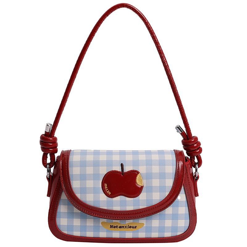 2025 Summer New Portable Saddle Bag Women's High Value Foreign Style Fashionable Cute Shoulder Bag Small Square Bag