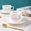 Qianxing European Style Ceramic Coffee Cup and Saucer Set