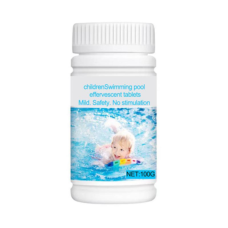 1 Box Swimming Pool Cleaning Tablet Chlorine Bromine Tablets Cleaner Swimming Spa Hot Tub Household Cleaning Supplies