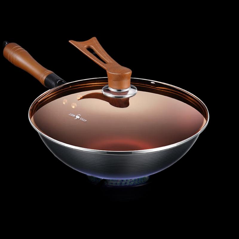 Pre-Seasoned Nitrided Wrought Iron Wok