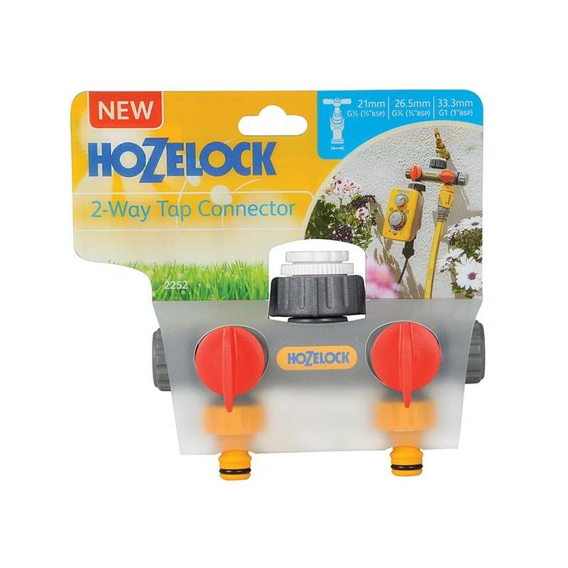 Hozelock 2252 2-way Tap Connector 1/2 - 1in Bsp