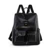 Backpack for Women PU Multi Pocket Multi Compartment Daily Commute Travel