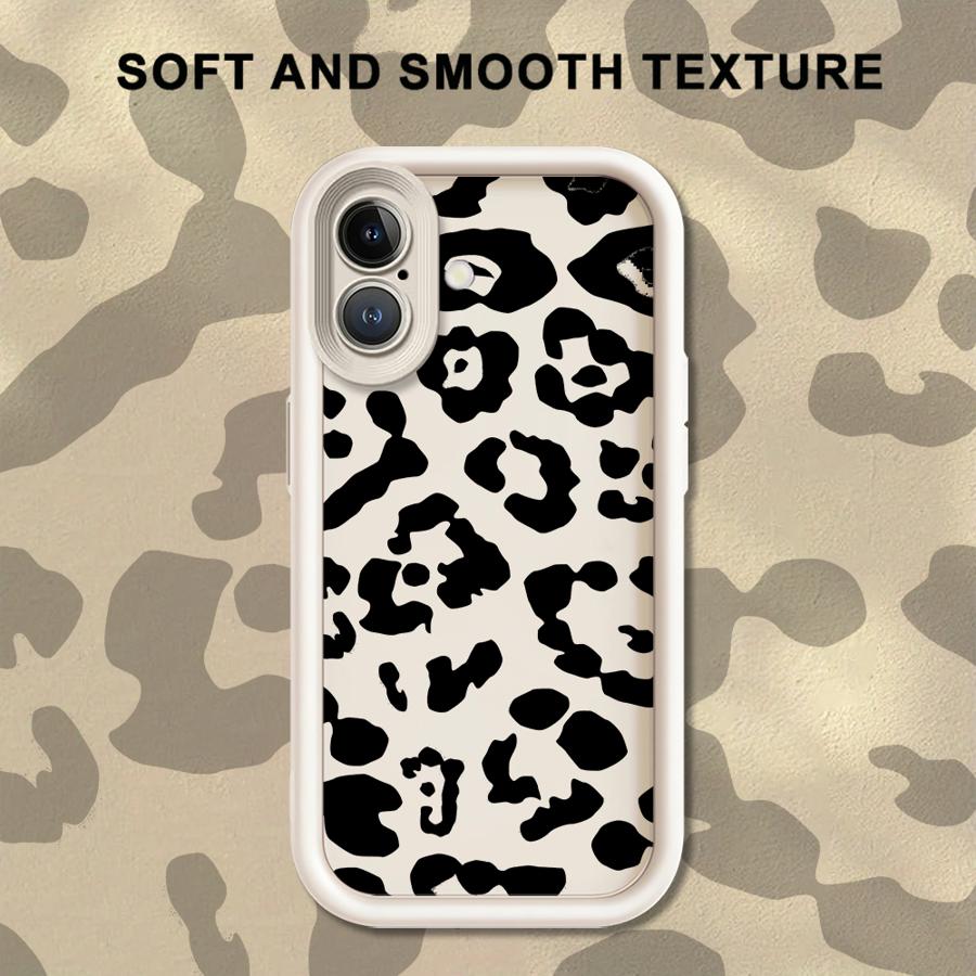 Case for iPhone 16 17 Pro Max 14 11 12 Pro Air 13 15 Plus Phone Cover Leopard Print