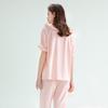 Fenteng 100% Pure Cotton Lace V-Neck Short-Sleeved Cropped Pants Home Suit Set Pajamas