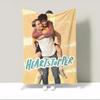 Heartstoppers King Size Flannel Throw Blanket Soft Plaid Luxury Bedding for Home Interior Decor