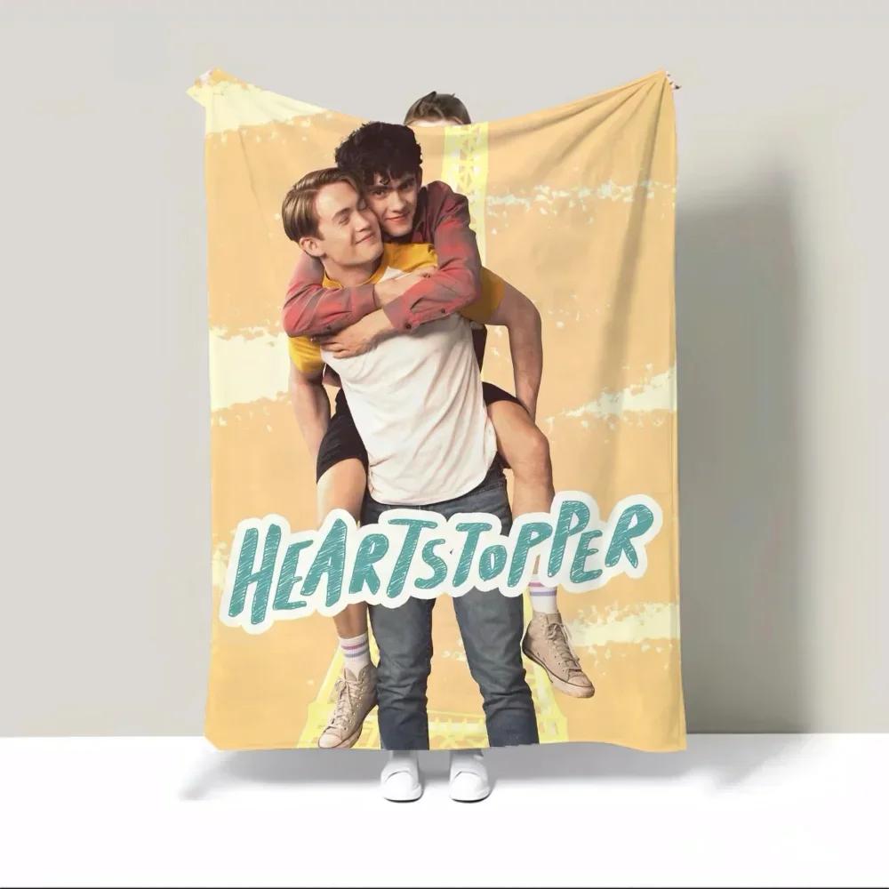 Heartstoppers King Size Flannel Throw Blanket Soft Plaid Luxury Bedding for Home Interior Decor