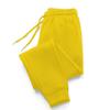 Men Solid Color Casual Sweatpants Drawstring Elastic Waistband Pockets Sport Pants Wide Leg Jogging Pants
