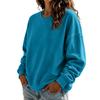 Women's Crewneck Sweatshirt Long Sleeve Color Casual Top for Everyday Wear