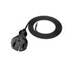 1.5M Connection Cable With Straight Plug 2X1Mm2 Black Power Cable