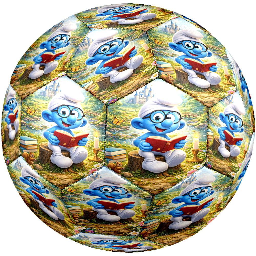 The Smurfs Theme Size 5 Soccer Ball, Suitable for Both Indoor and Outdoor Matches, a Gift Suitable for Everyone.
