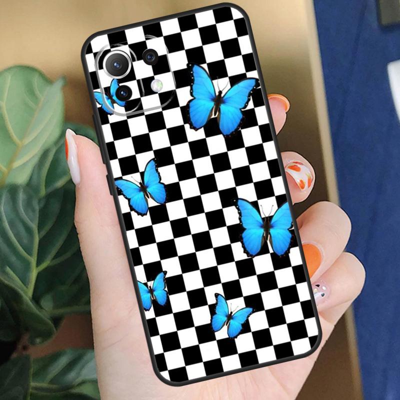 

Клетчатый чехол с подсолнухом для Xiaomi 15 14 Ultra 13T 14T 15T Pro 17 Pro Max POCO X7 X5 X6 F5 F6 F7 F8 Pro Чехол Xiaomi 15T Pro