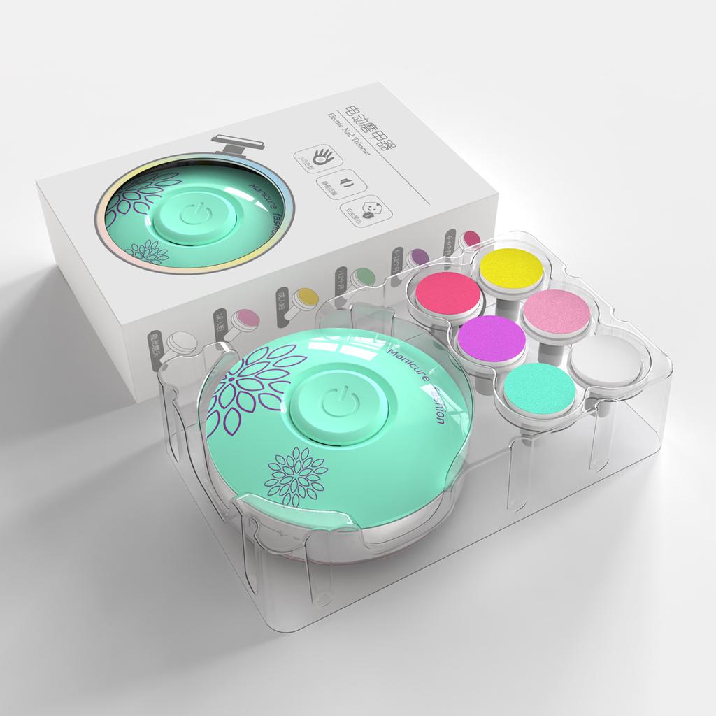 HOMEFISH Electric Baby Nail Trimmer Kid Nail Polisher Tool Baby Hygiene Kit Baby Nail Clipper Cutter For Newborn