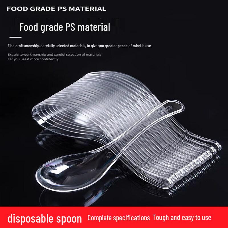 Disposable Transparent Plastic Spoon