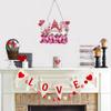 Valentine Tree Ornaments Pink Wooden Valentine's Day Decor Wooden Valentine's Day Decor Delicate and Cute for Doorways Windows