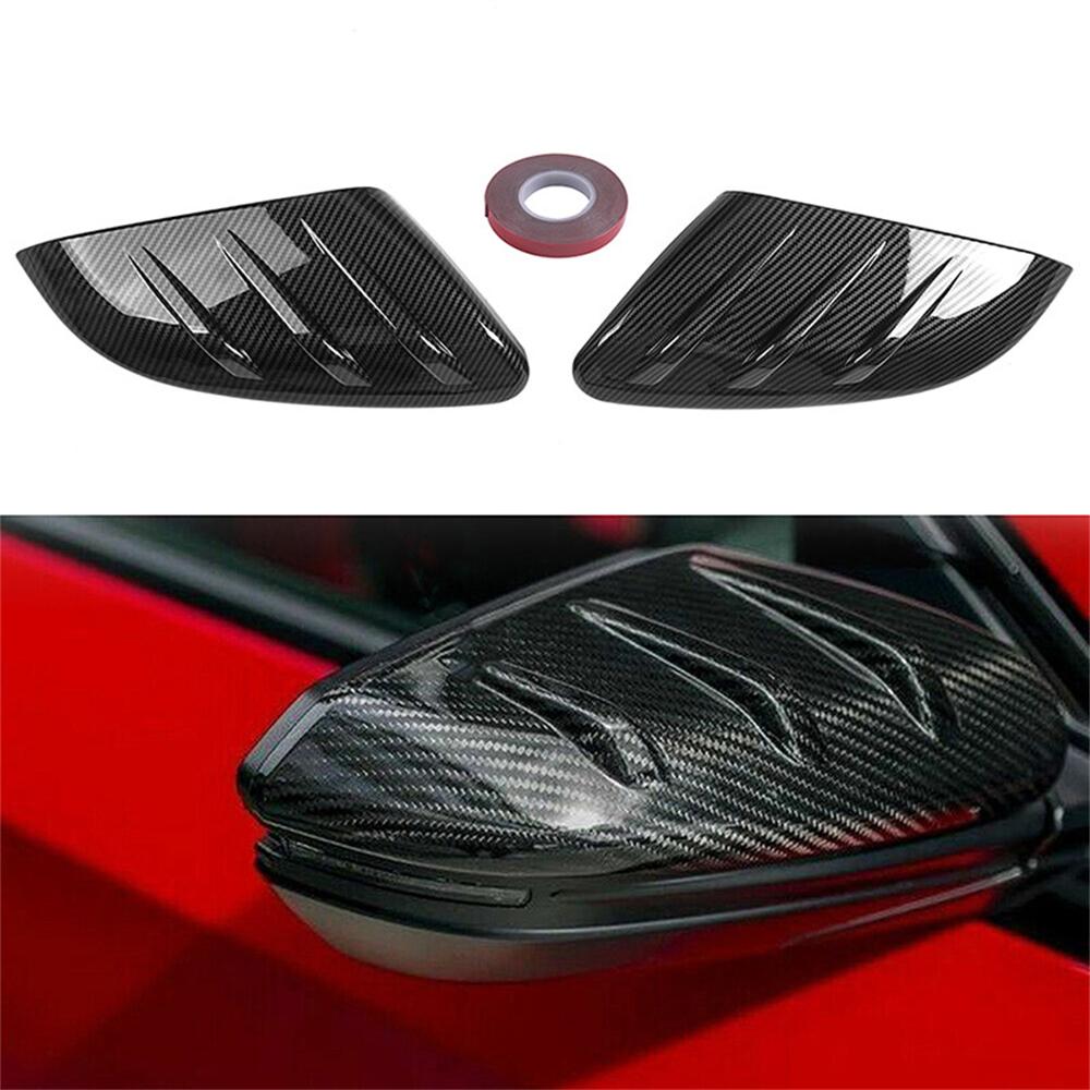 

Carbon Fiber Look Side Wing Mirror Cap Cover Trim For 2016-2020 Honda Civic Hatc