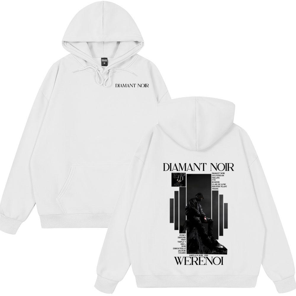 

Hot Sale Hoody Rapper WeRenoi Diamant Noir Album Wear Men Women Hip Hop Fashion Clothing Male Cotton Clothes Vintage Streetwears M
