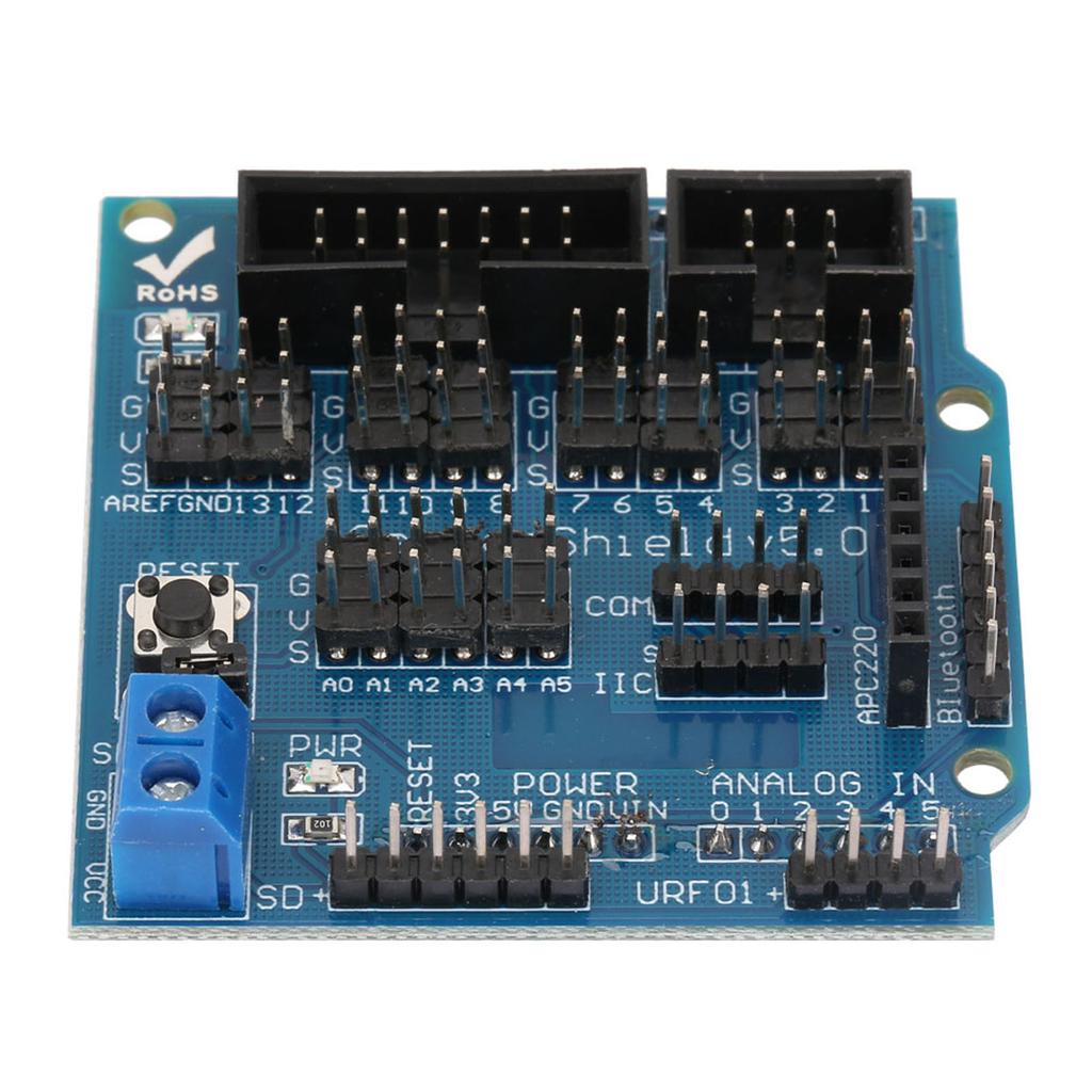 Sensor Shield V5.0 Erweiterungsboard-Modul Unterstützt Ultraschallsensor-Port, 12864 SP-Port