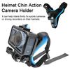 Action-Kamera-Halterung, verstellbar, einfach zu installieren, Helm-Kinnhalter, Motorrad-Kinnriemenhalterung für GoPro