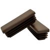 Internal cap for profile post roof 60x20 20 PCS BROWN