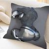 Metal Figure Statue Pillow Cover For Bedroom Room And Living Room Sofa Decorative Cushion Cover