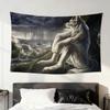 Emo Meme Gotischer Werwolf Weißer Wolf Sitzend Fahne Zimmer Wohnheim Camping Party Zuhause Garage Wohnzimmer Nachttisch Wanddekor Banner Geschenk