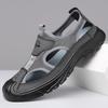 Sandaler Åndbar Herresko Mesh Udendørs Herre Hule Sandaler Skridsikre Strand Sandaler Flade Fodtøj