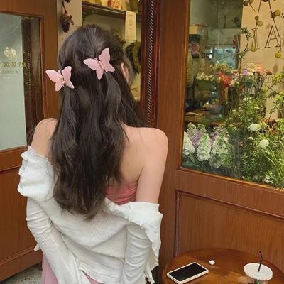 Koreanische transparente Jelly Schmetterling Haarspange - Frühling weiches Mädchen japanische süße Haar-Accessoire