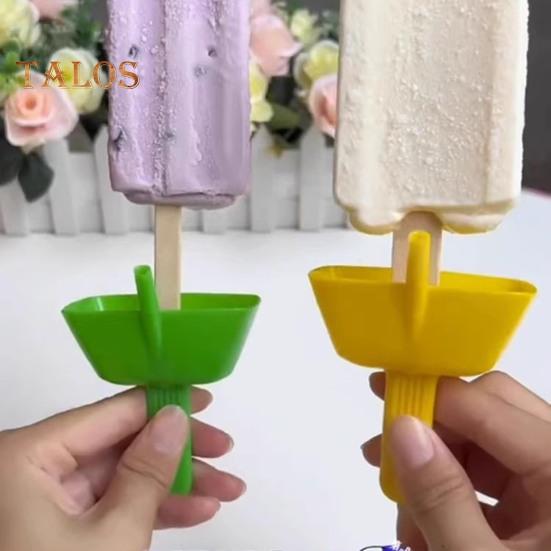 1/2/4/6/8Pcs Popsicle Holder Dual Pole Stand BPA Free Dishwasher Safe Mess-Free Ice Pop Holders for Kids with Built-In Straw Eco-Friendly Reusable