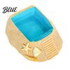 Simulation Beach Swimming Ramp & Crab Ornament Habitat Pool Hermit with Climbing Starfish Shell Fish Tank Landscaping Conch Decor