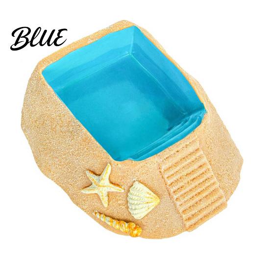 Simulation Beach Swimming Ramp & Crab Ornament Habitat Pool Hermit with Climbing Starfish Shell Fish Tank Landscaping Conch Decor