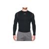 Under Armour Powerful Stretch Sports Training Warm-Up Fitness Top Men Tops Black 1265650-001