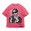 ASAP ROCKY Maglietta a Maniche Corte HIP HOP High Street Uomo Donna Gotica Oversize Tee Ritratto AAP Casual Harajuku Top