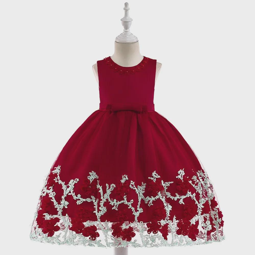 Nuevo Vestido de Bebé de Verano sin Mangas de Malla Floral con Forro de Algodón