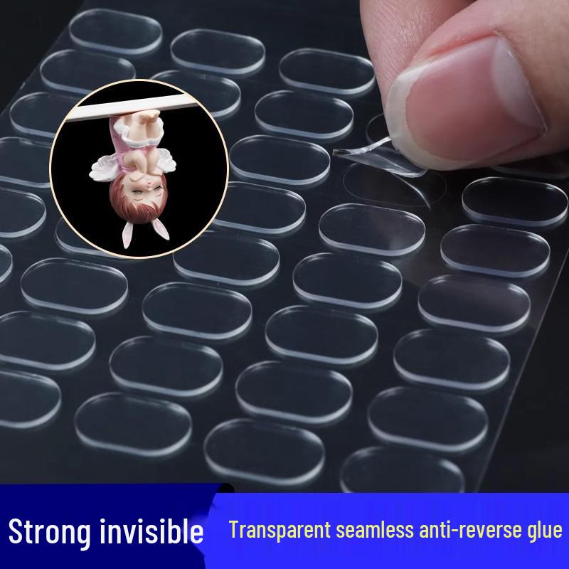 Acrylic Nano Double-Sided Transparent Removable Round Adhesive Dot Pads