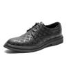 Leather Shoes Men'S Summer Business Dress Soft Leather Embossed Breathable Suit Heightening Teenager Groom Korean 2341-J