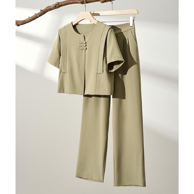 

TERRE BLEUE Women s Short Sleeve Suit Set M