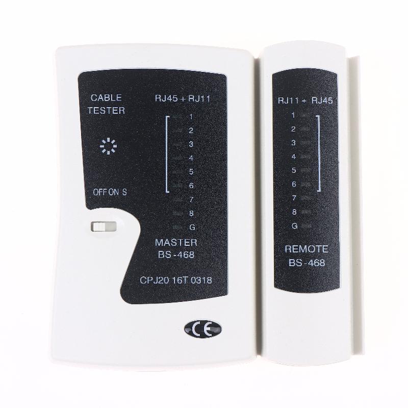

468 Инструмент для тестирования сети Тестер сетевого кабеля Ethernet, Инструмент для проверки подключения экранированного кабеля UTP/STP и телефонной линии