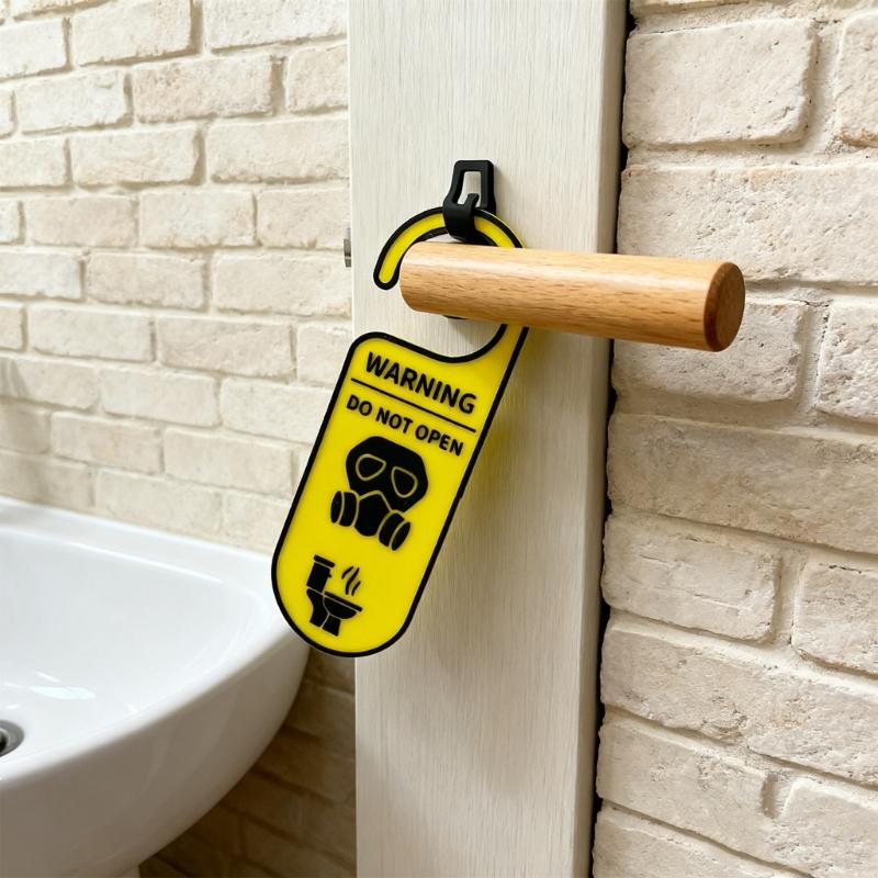 Do Not Disturb Bathroom Door Sign Warning Do Not Open Occupied Door Hanger Sign for Home Office Conference Hospital