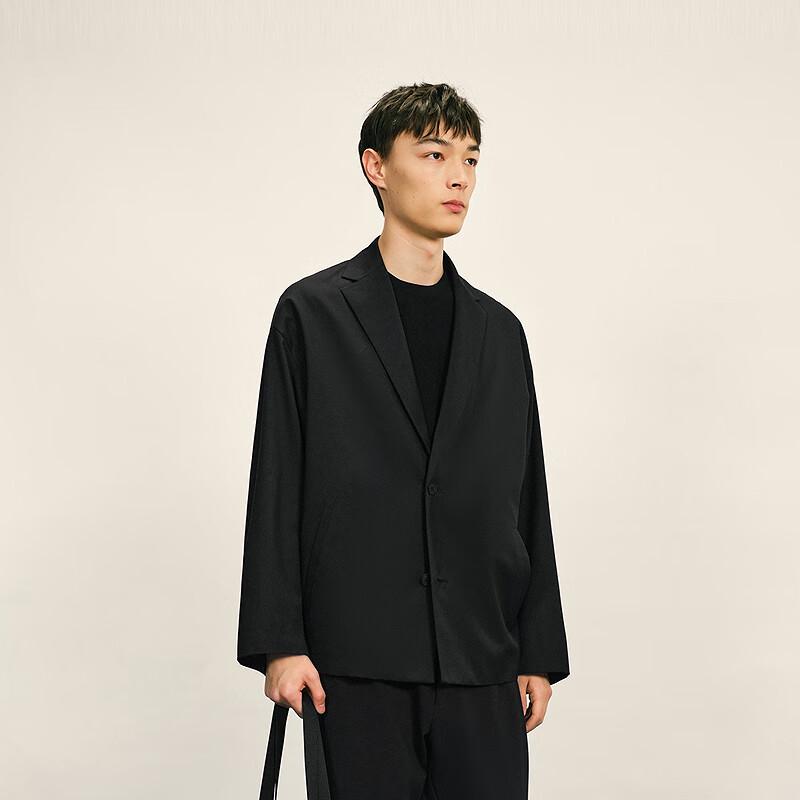 Men's Casual Oversized Wool Blend Suit Jacket