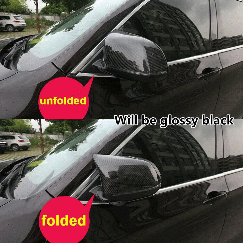 Für BMW X3 F25 X4 F26 X5 F15 X6 F16 M Style Seitenspiegelkappen Glänzend Schwarz