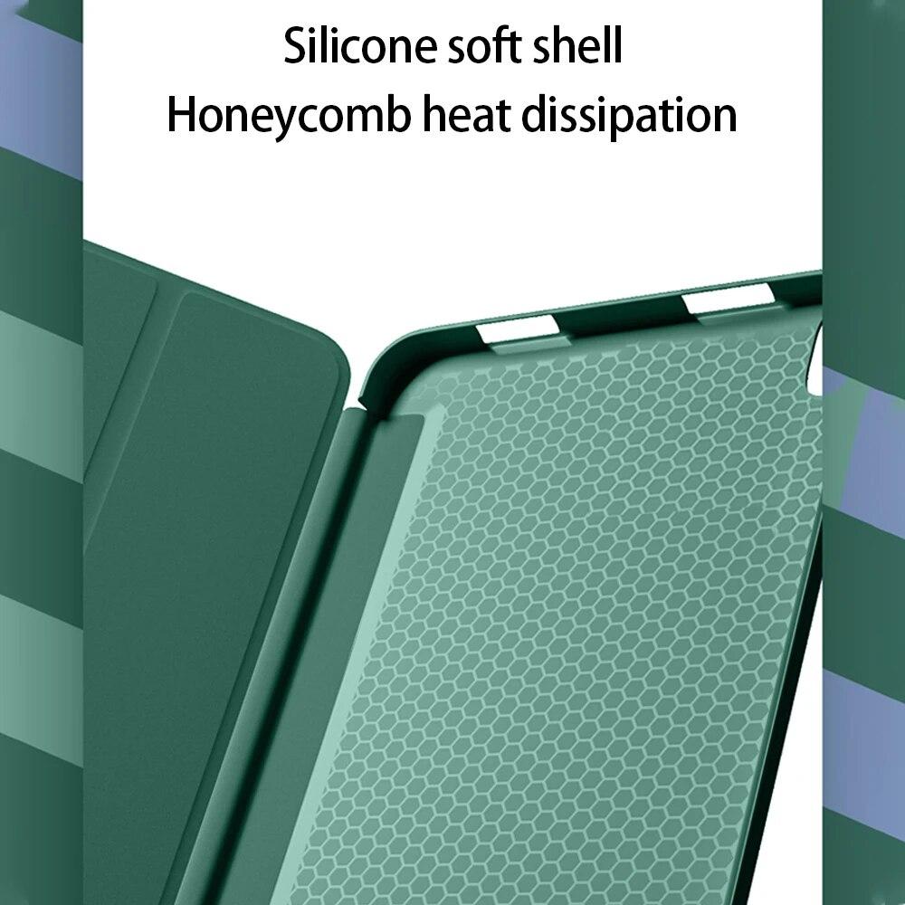 Tablet Leather Case for Samsung Galaxy Tab S11 S10 12.4 S7 FE S7 S8 S9FE Plus S6 S10 Lite A7 A8 Flip Case Silicone Soft Shockproof Protective Cover