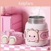 Cartoon Insulated Travel Mug With 316 Stainless Steel Inner For Students And Kids