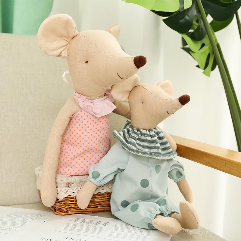 Peluche di Topo Kawaii Bambole di Topo Ripiene Giocattoli di Peluche Animali Bambola di Topo Morbida Giocattolo per Dormire Stoffa Regalo di Compleanno