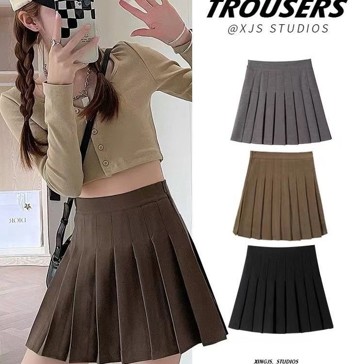 Pleated Skirt Women High Waist Sexy Mini Skirts Tennis Skirt Girl Dance Skirt Kawaii Casual Korean White Black Skirt