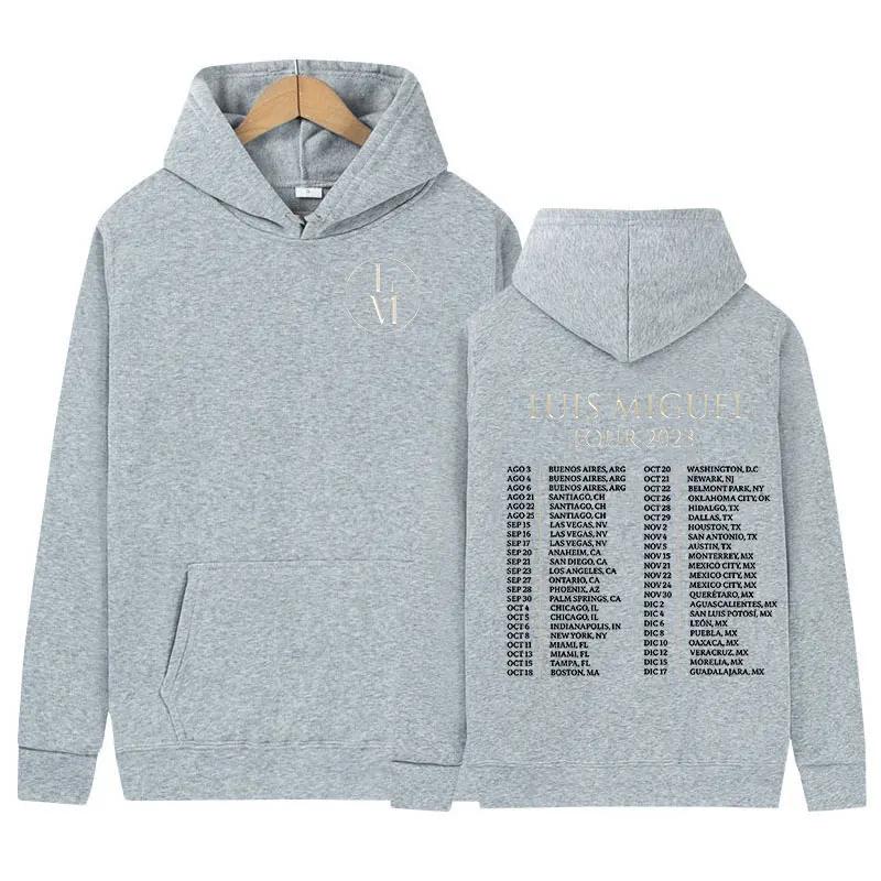 Louis Miguel Tour Men's Hoodie Fashionable Casual Sportswear Retro Hip-hop Style Hoodie Streetwear