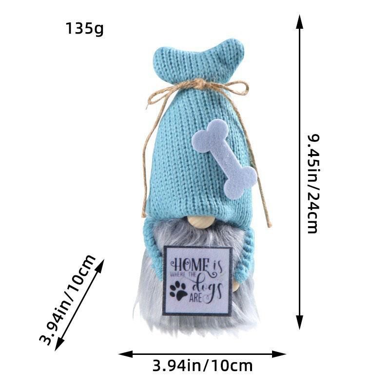 Hong Kong Christmas Craft Decorations Christmas Doll Rudolph Doll Ornaments Knitted Faceless Doll Goblin