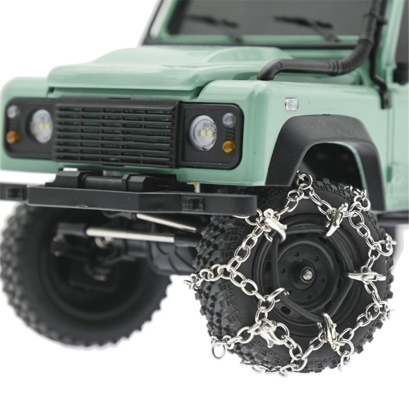 Metal Snow Chain for 1:12 MN82 TRAX4 Remote Control Crawlers Vehicle Upgraded Tire Chain Great Grip for All Terrain